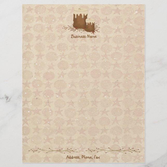 Primitive Candles Letterhead (Front)