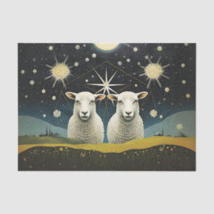 Primitive Celestial Sheep Decoupage Tissue Paper