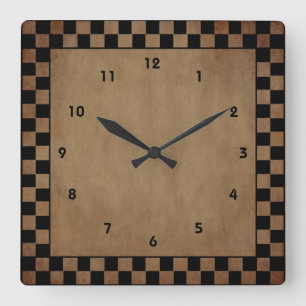 Primitive Check Wall Clock