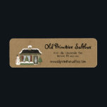 Primitive Christmas House Editable Return Address  Return Address Label<br><div class="desc">Primitive Christmas House Editable Return Address Label You can easily personalise your g label by using "personalise template". If you would like to customise the label further such as changing the font or font colour (be sure to change it on any coordinating products you are purchasing for a uniform look)...</div>