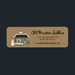 Primitive Christmas House Editable Return Address  Return Address Label<br><div class="desc">Primitive Christmas House Editable Return Address Label You can easily personalise your g label by using "personalise template". If you would like to customise the label further such as changing the font or font colour (be sure to change it on any coordinating products you are purchasing for a uniform look)...</div>