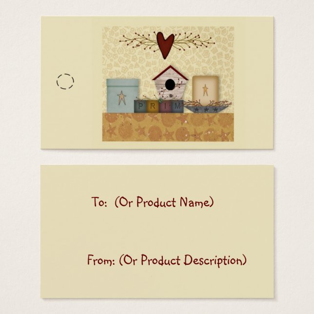 Primitive Collection Hang Tag (Front & Back)