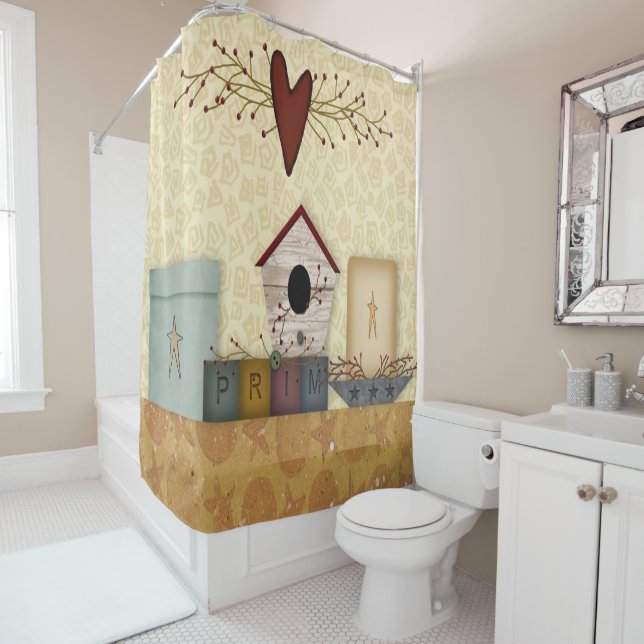 Primitive Collection Shower Curtain (In Situ)