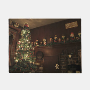 Primitive Colonial Country Christmas Holiday Doormat