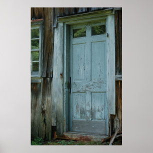 Primitive Country Barn Door Poster