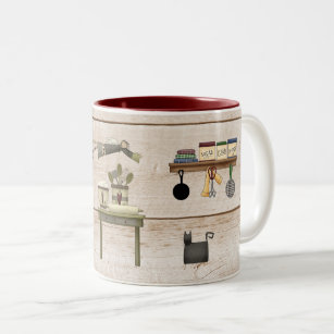 Primitive Country Kitchen Two-Tone Coffee Mug