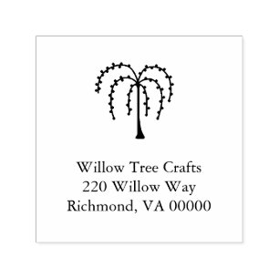 Primitive Country Willow Tree Self-inking Stamp