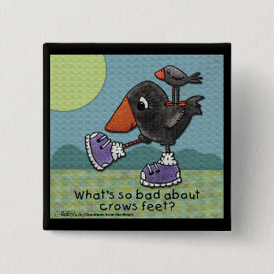 Primitive Crows- Crows Feet 15 Cm Square Badge