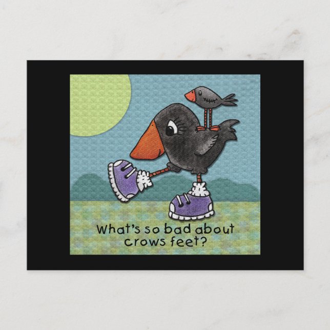 Primitive Crows- Crows Feet Postcard (Front)