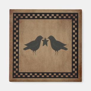 Primitive Crows Magnet