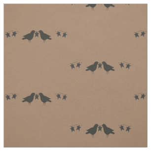 Primitive Crows & Stars Fabric