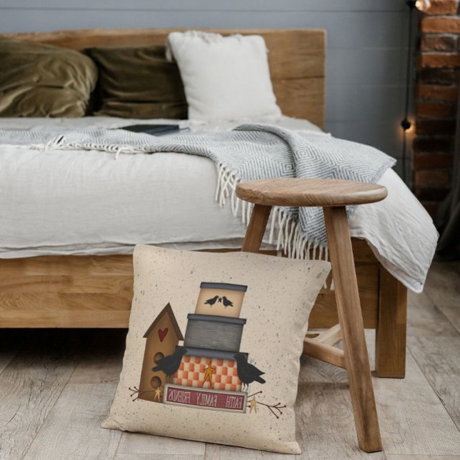 Primitive Faith Family Friends Pillow (Creator Uploaded)