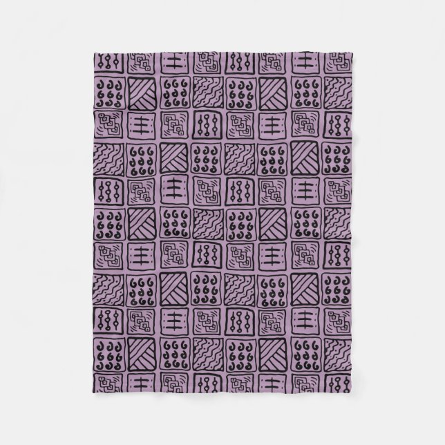 Primitive Geometric Fleece Blanket (Front)