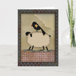 Primitive Greeting Card