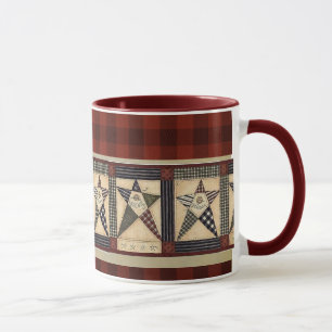 primitive heart  mug