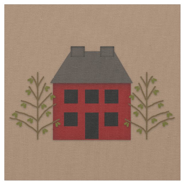 Primitive House Fabric (Close Up)