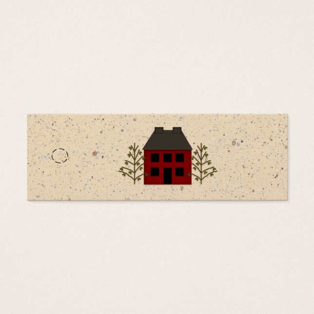 Primitive House Skinny Hang Tag (Front)