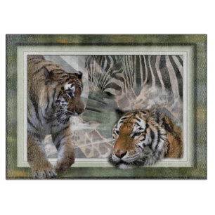 Primitive Jungle Print Cutting Board