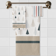 Primitive Pines on White