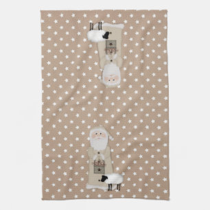 Primitive Santa Kitchen Towel