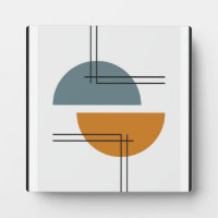 Primitive semicircles wall art