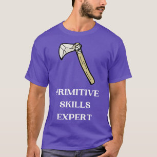 Primitive Skills Expert Bushcraft Stone Axe Classi T-Shirt