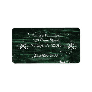 Primitive Snowflakes Label