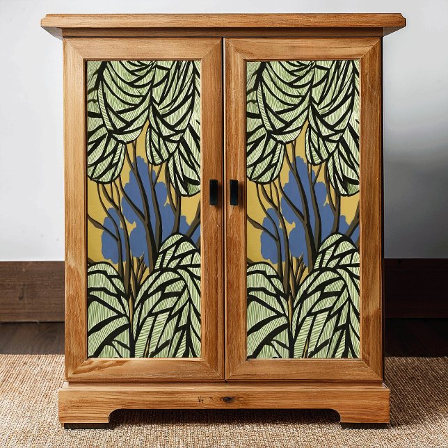 Primitive Style Trees and Leaves Decoupage Tissue Paper (Creator Uploaded)