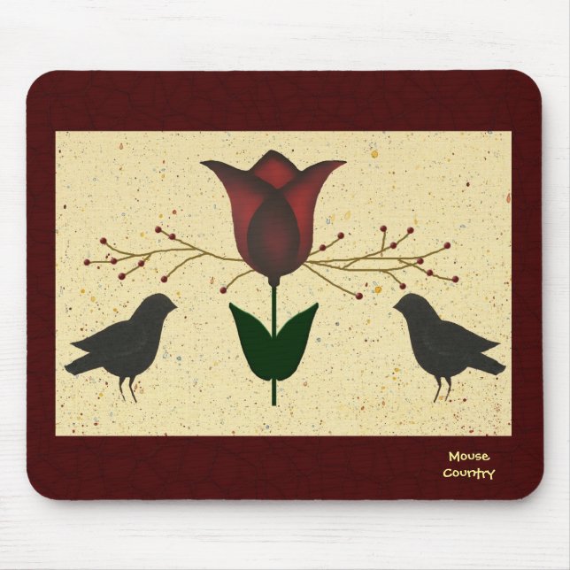 Primitive Tulip Mousepad (Front)