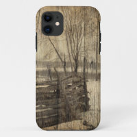 Primitive western country fence farm landscape