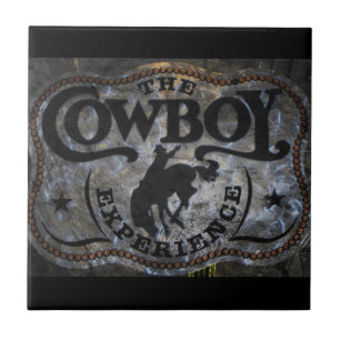 Primitive western country Horse cowboy rodeo Tile