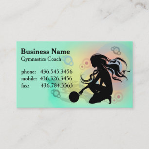 Primo Gymnastics - Gymnastics Coach Business Card