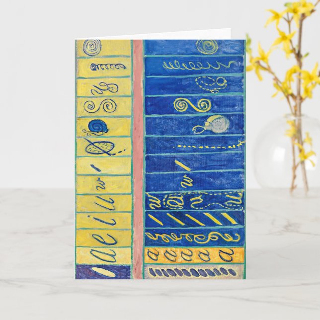 Primordial Chaos 13 | Hilma af Klint | Card (Yellow Flower)