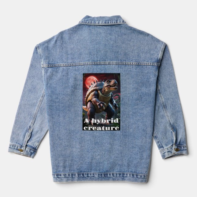 Primordial Shellshock: Women's Denim Jacket (Back)