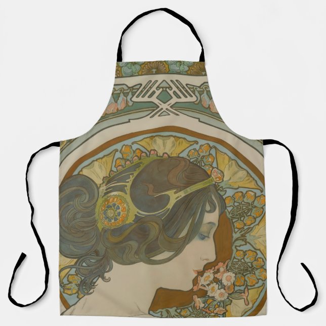 Primrose by Alphonse Mucha (1899) Apron (Front)