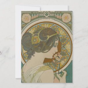 Primrose by Alphonse Mucha (1899) Holiday Card