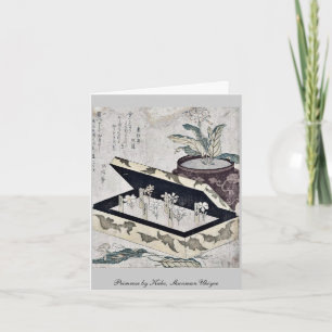 Primrose by Kubo, Shunman Ukiyoe Card