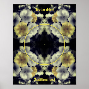 Primrose Flowers Frame Create Your Own Photo Poster