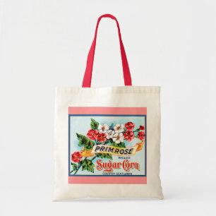 Primrose Flowers Vintage Crate Art Tote Bag
