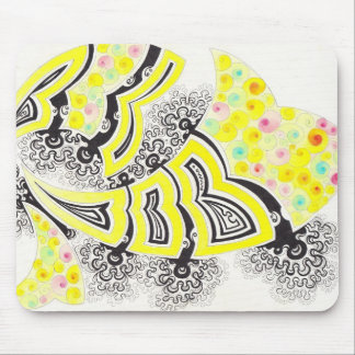 Primrose fractal-style design mouse pad