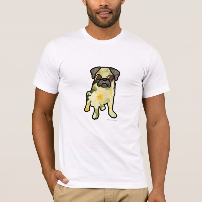 Primrose Pug T-Shirt (Front)