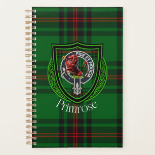 Primrose Scottish Clan Tartan & Crest Planner