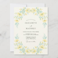 Primrose Yellow Airy Spring Wedding