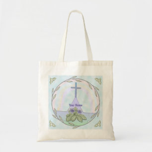 Primroses Christian Cross  tote bag