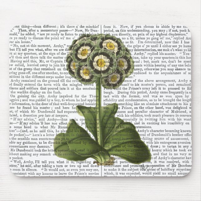 Primula Auricula Blue Mouse Pad (Front)