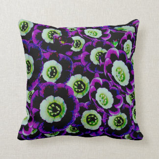 Primula Auricula Night Purple Decor-Soft Pillows