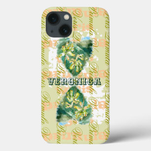 Primula Veris Sand Timer Hearts Name iPhone 13 Case