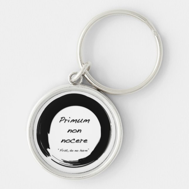 Primum Non Nocere Key Ring (Front)