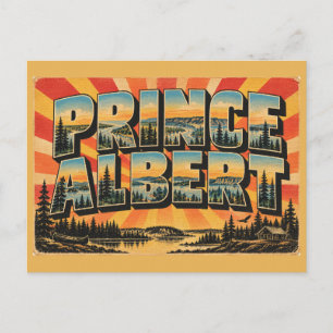 Prince Albert SK River Valley Boreal Forest Art Postcard