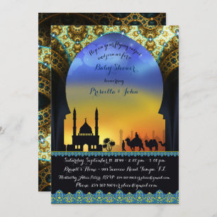 Prince Arabian Night Baby Shower Invitation